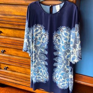 NWOT BEAUTIFUL H&M NAVY DRESS SIZE 14